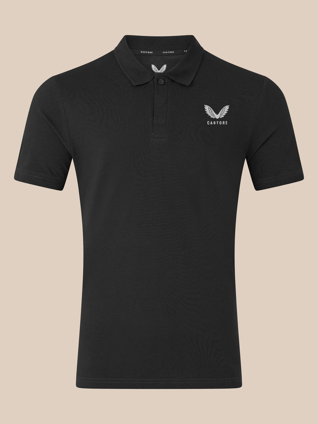 Unisex Short Sleeve Cotton Polo - Black