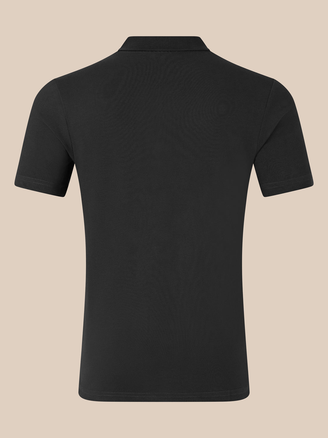 Unisex Short Sleeve Cotton Polo - Black