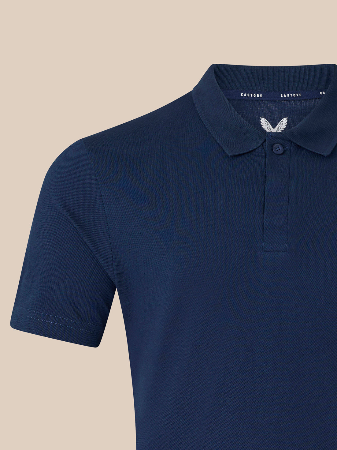 Unisex Short Sleeve Cotton Polo - Navy - Navy