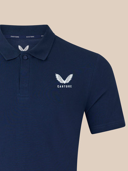 Unisex Short Sleeve Cotton Polo - Navy