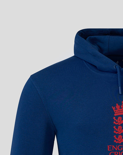 England Cricket Unisex 24/25 Core Overhead Hoodie - Navy