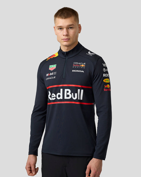 Oracle Red Bull Racing Unisex Teamline 1/4 Zip Midlayer - Night