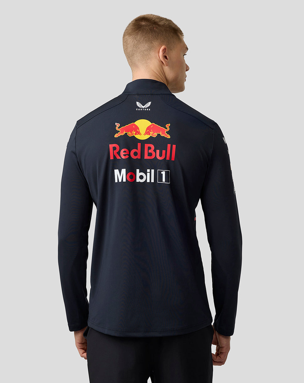 Oracle Red Bull Racing Unisex Teamline 1/4 Zip Midlayer - Night Sky - Night Sky