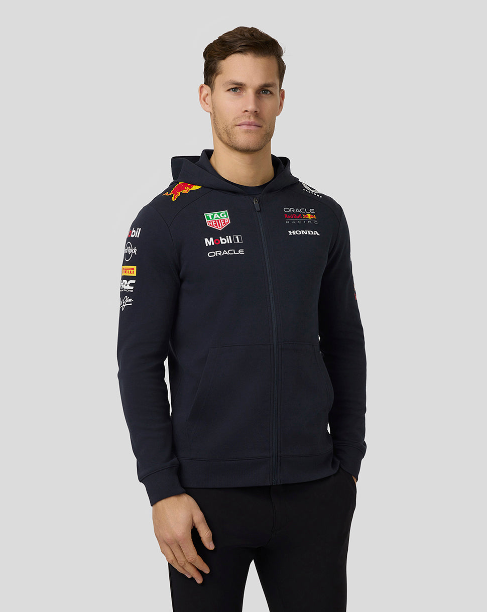 Oracle Red Bull Racing Unisex Teamline Full Zip Hoodie - Night Sky - Night Sky