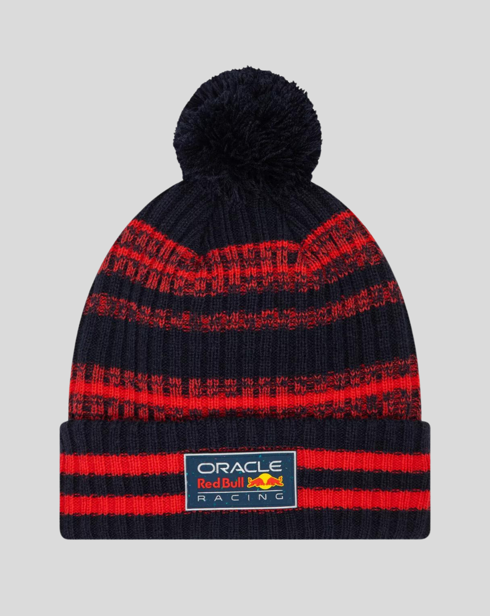 Oracle Red Bull Racing Sustainable Bobble Beanie - Night Sky/Hot Red