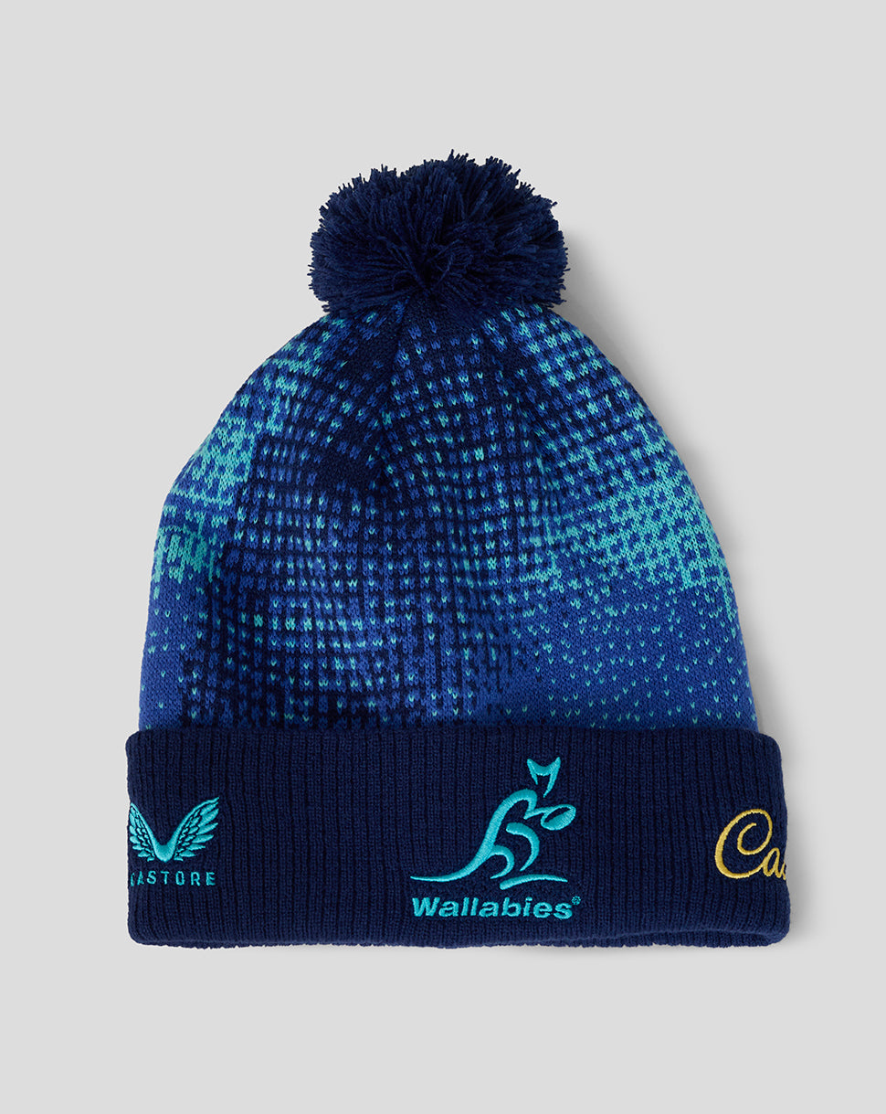 Rugby Australia Wallabies Bobble Hat - Blue