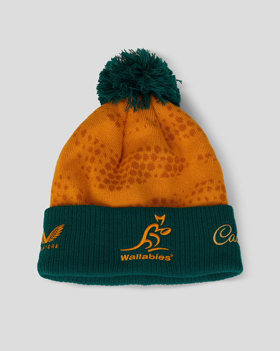 Rugby Australia Wallabies Bobble Hat - Green