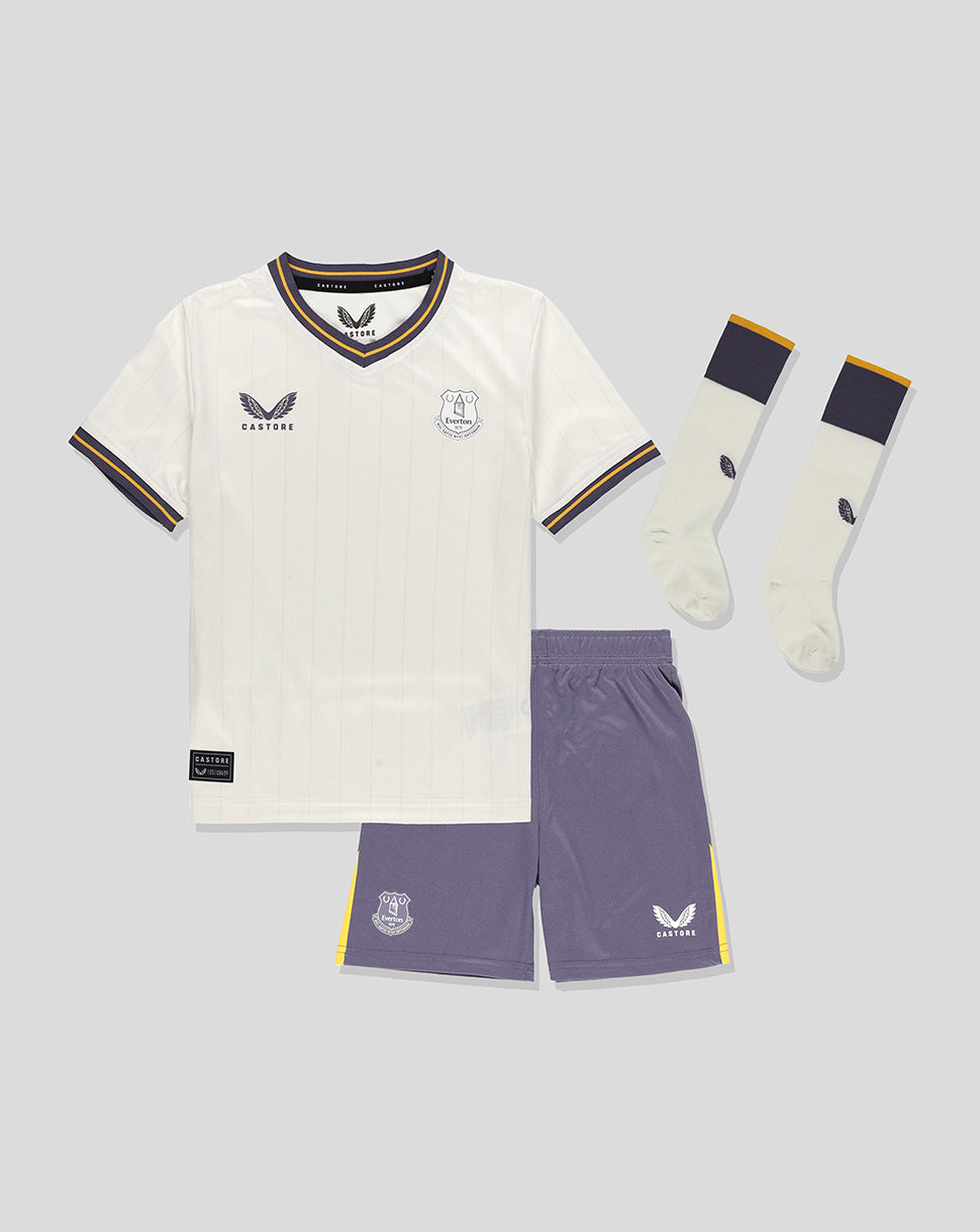 Everton 24/25 Third Nested Infant Kit - White/Grey
