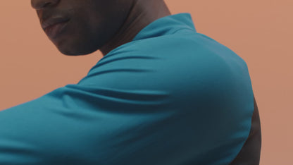 Flow Training 1/4 Zip Top - Dark Aqua