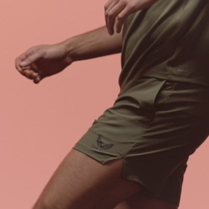Men's Adapt Training 5 Inch Shorts - Green