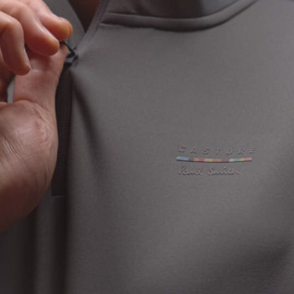 Men’s x Paul Smith Technical Quarter Zip Top - Charcoal