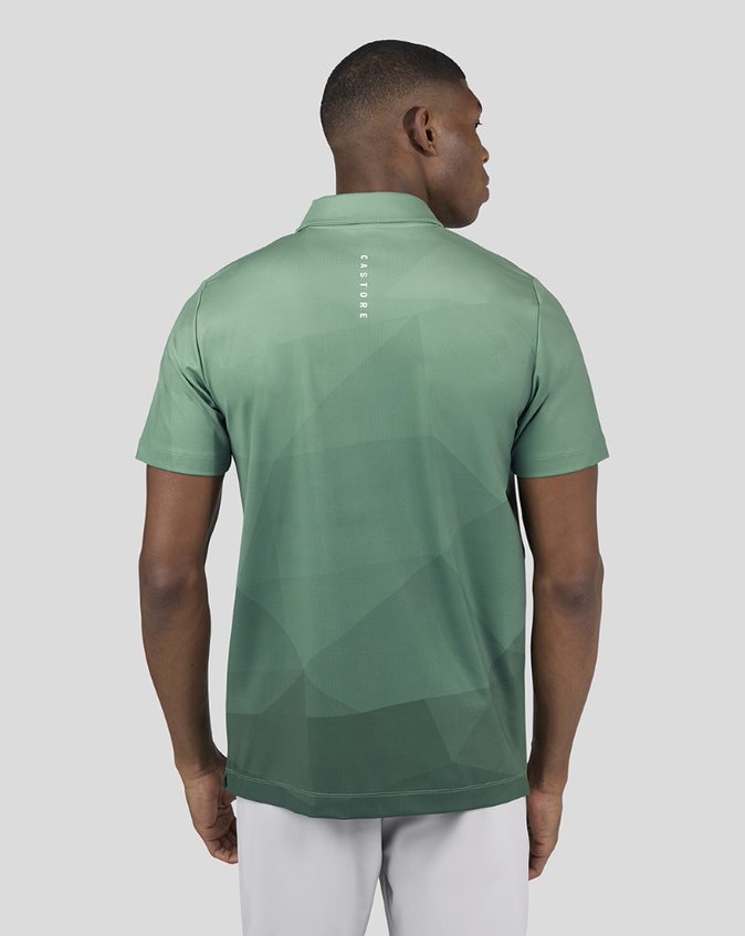 Men's Golf Printed Polo - Hunter Green