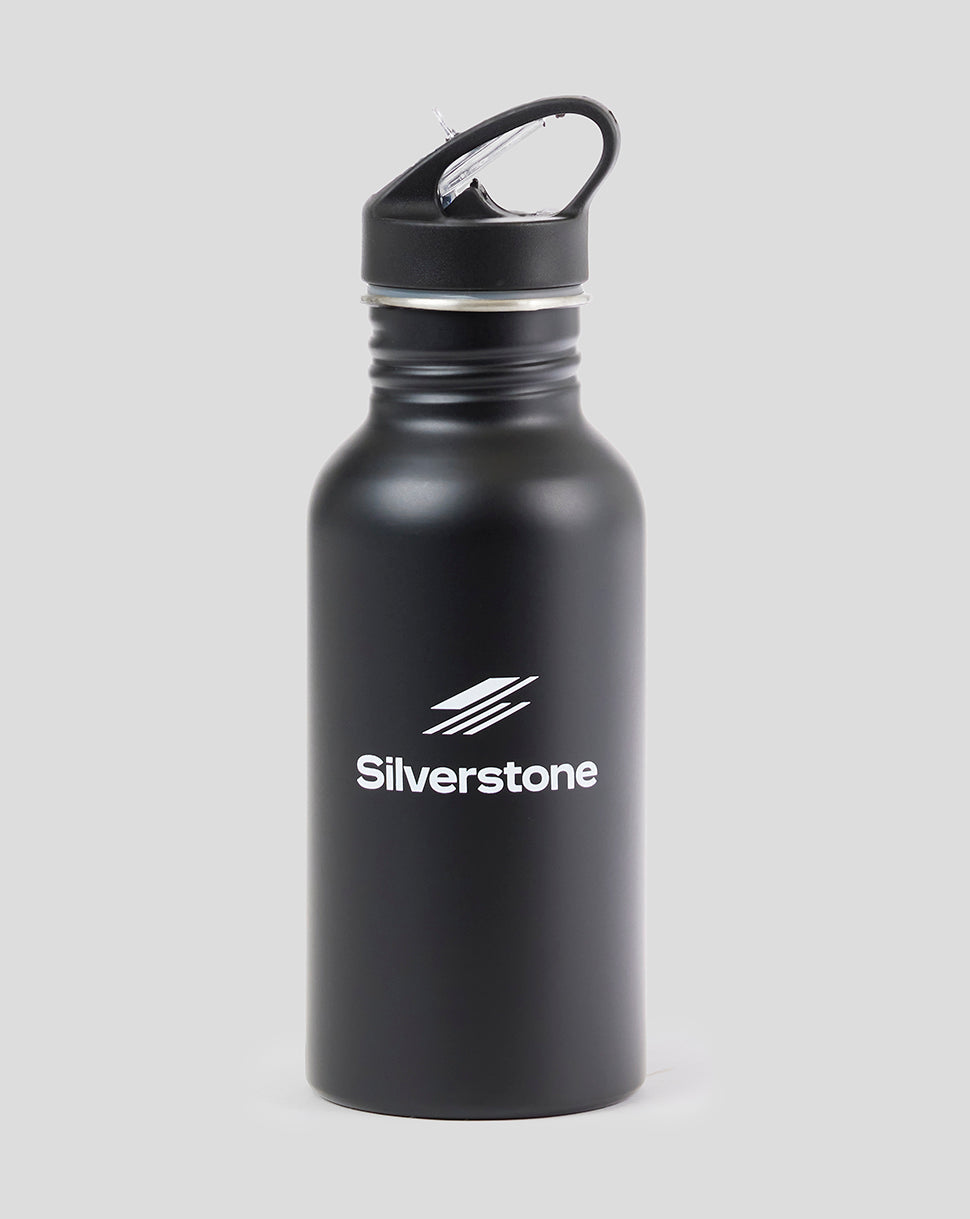 Black Silverstone Stainless St-Shirtl Drinks Bottle - Black