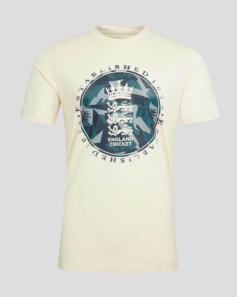 England Cricket Men's Contemporary T shirt - Pistachio Shell