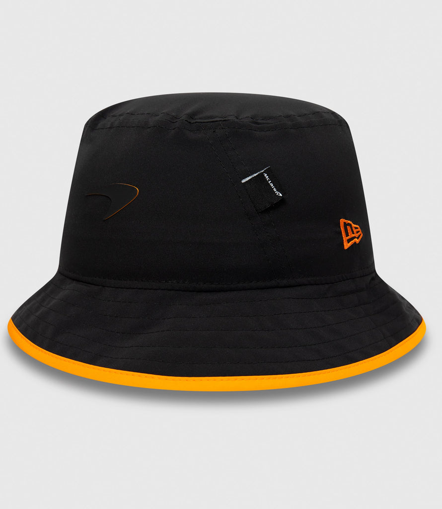 Black McLaren New Era bucket hat