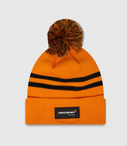 Papaya McLaren Pom New Era Beanie