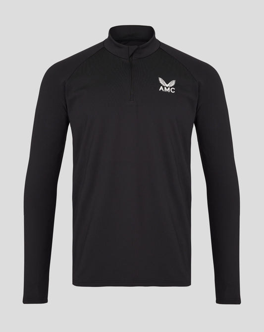 Mens black AMC tennis 1/4 zip