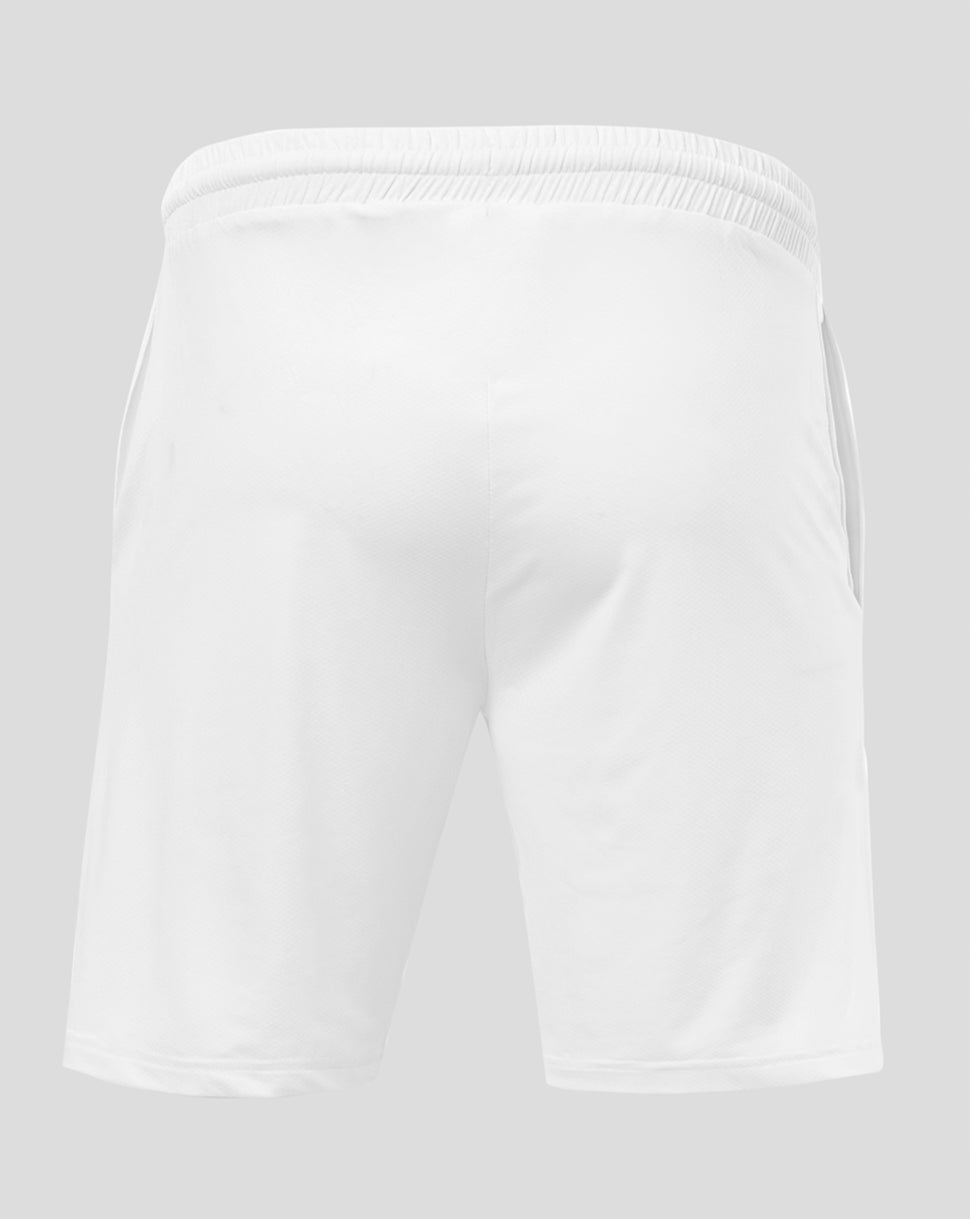 White AMC Active Technical Bi-Stretch Shorts