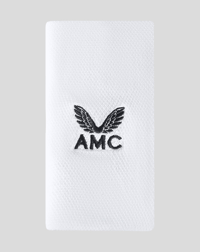 White and navy AMC tennis sweatbands
