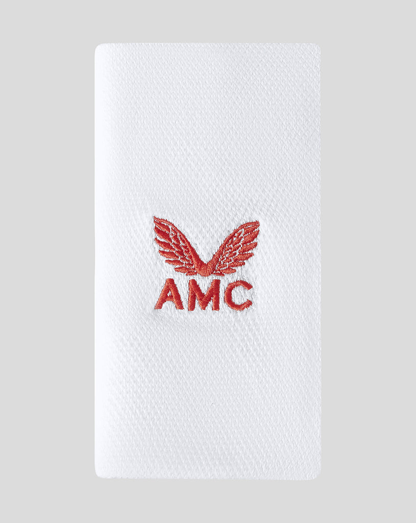 White and orange AMC tennis sweatband