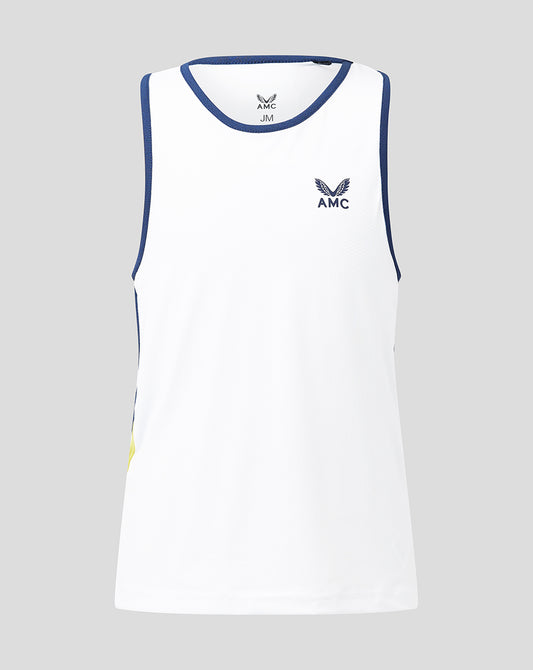 Kids white AMC tennis vest