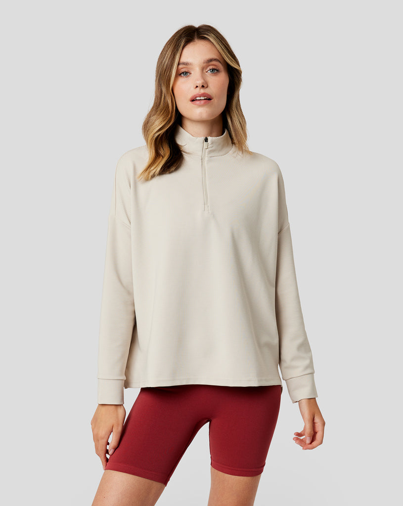 Womens sand cropped sweater