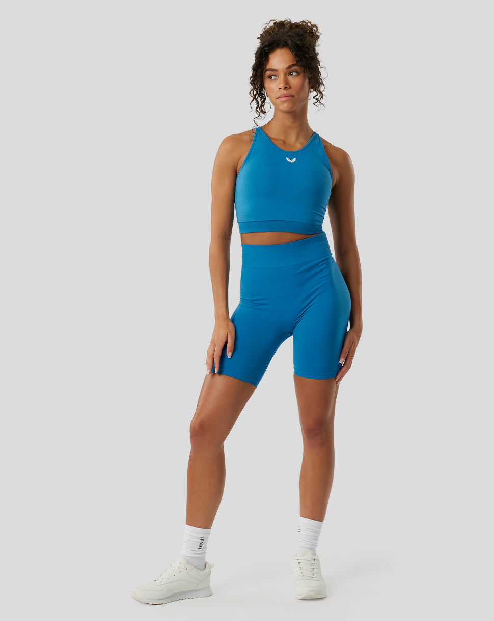 Women's Azure Active Seamless Shorts - Azure