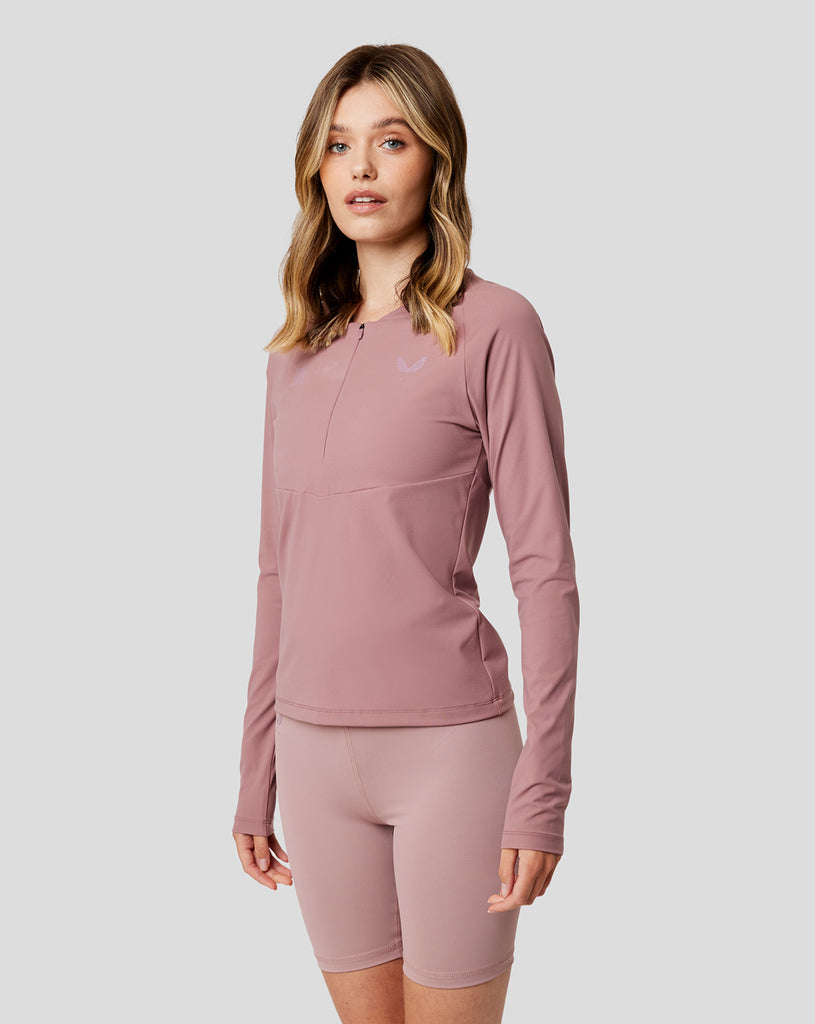 Women's Mauve pink Castore x Reiss Zipped T-shirt