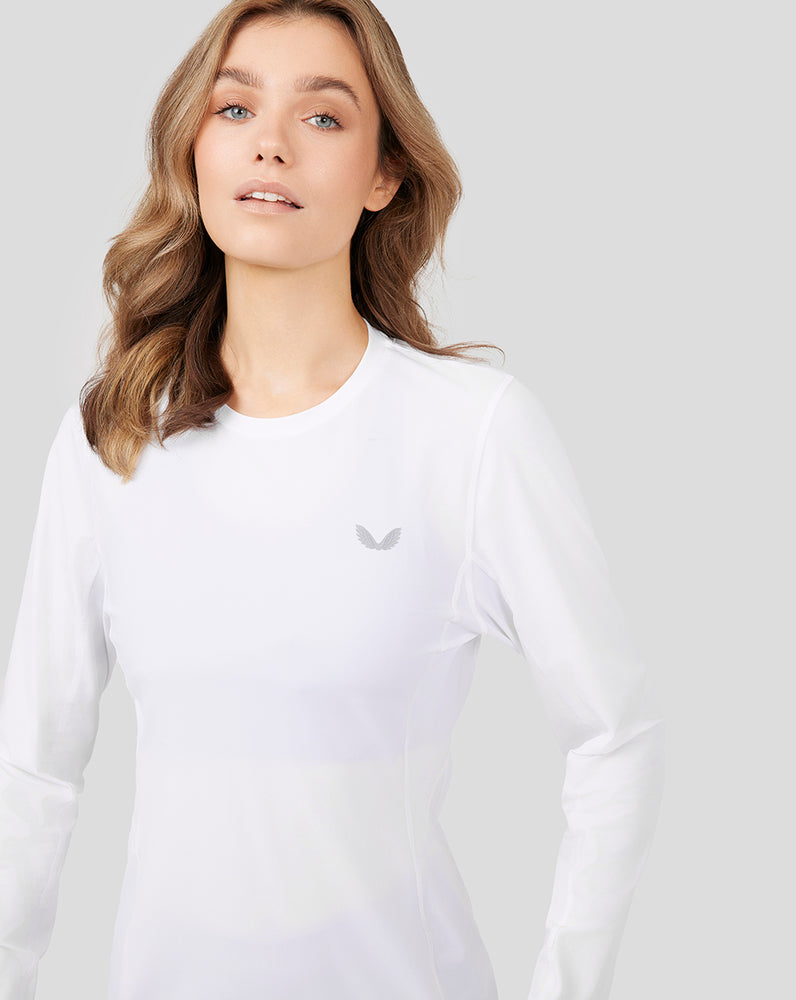 Women's White Metatek Long Sleeve Training T-Shirt
