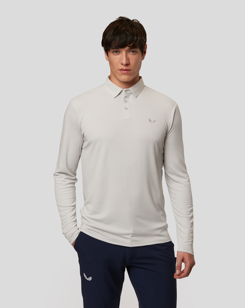 Man in Mist Golf Long Sleeve Bonded Polo