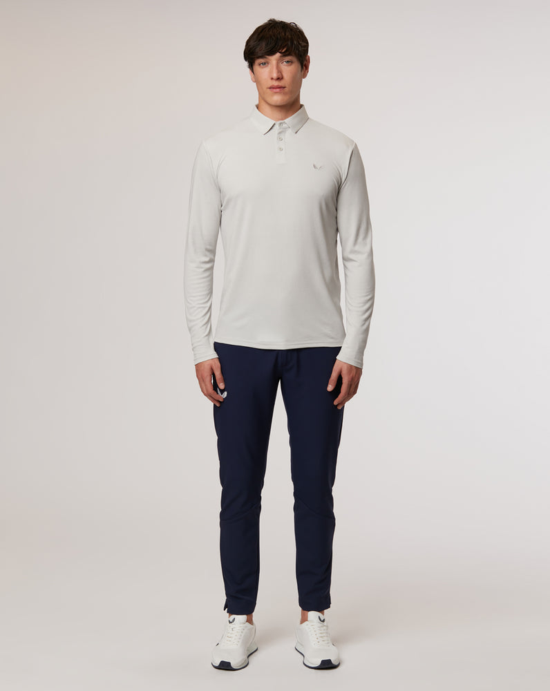 Mist Golf Long Sleeve Bonded Polo