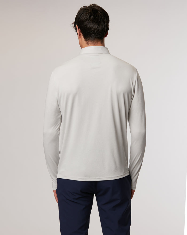 Mist Golf Long Sleeve Bonded Polo