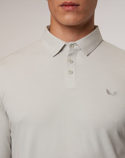 Mist Golf Long Sleeve Bonded Polo