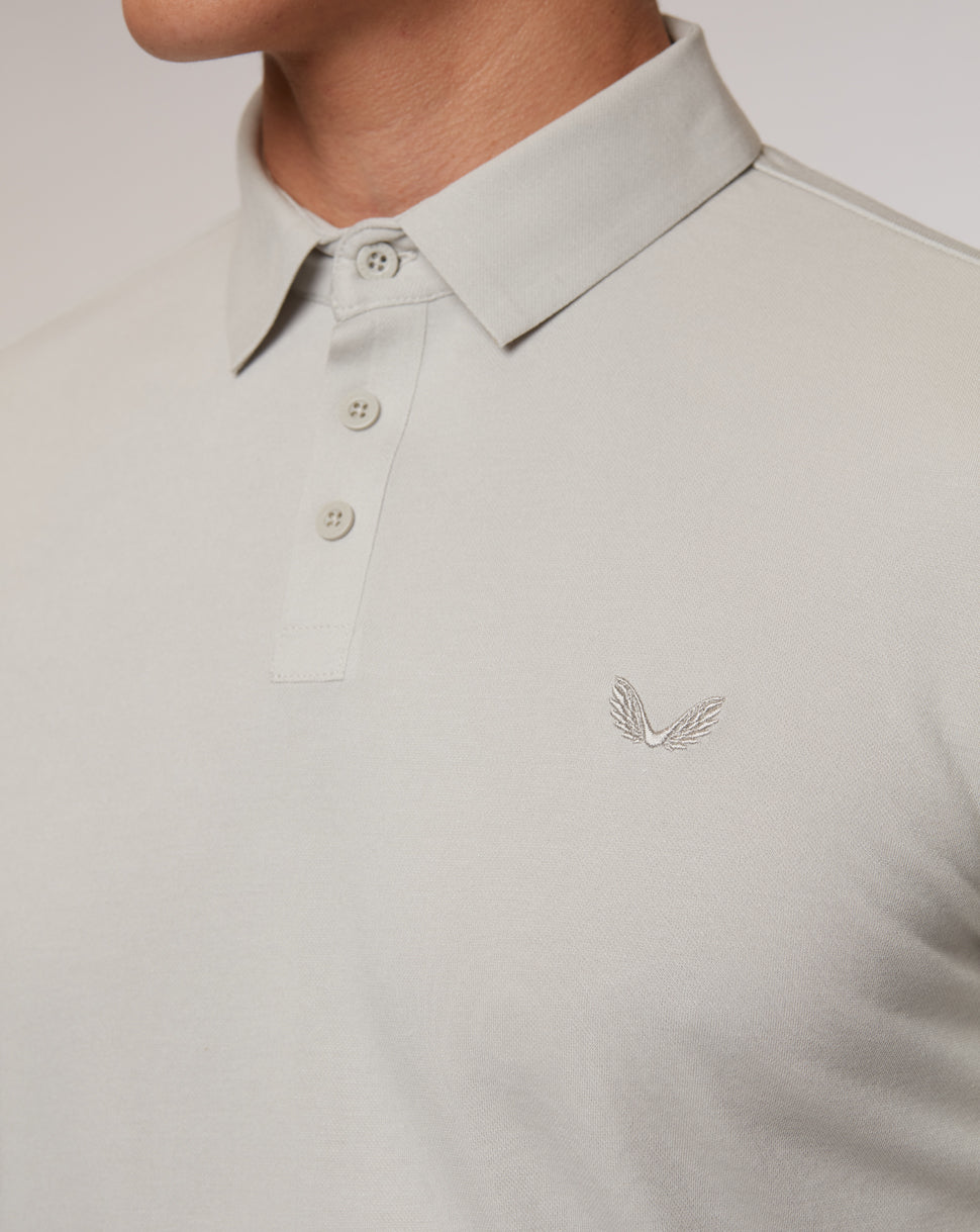 Mist Golf Long Sleeve Bonded Polo