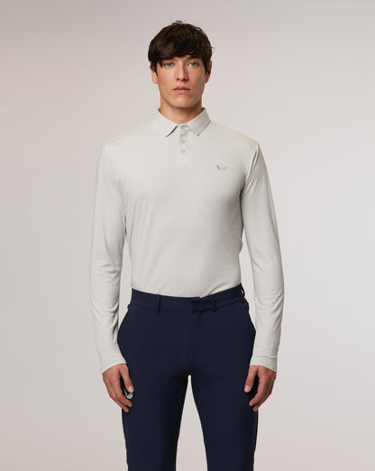 Mist Golf Long Sleeve Bonded Polo