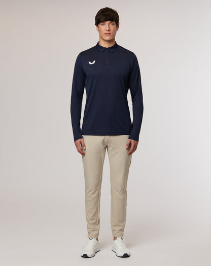 Peacoat Long Sleeve Golf Polo