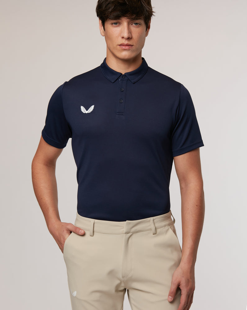 Peacoat Short Sleeve Golf Polo