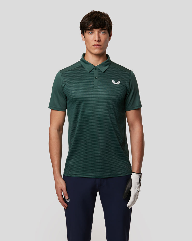 Moss Geo Short Sleeve Golf Polo