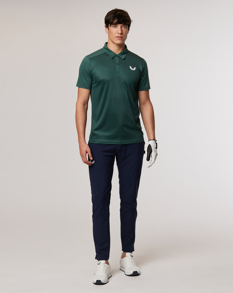 Moss Geo Short Sleeve Golf Polo