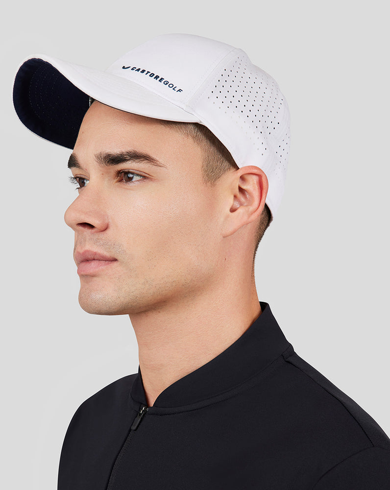 White Performance Golf Cap