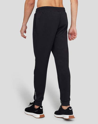 Back view of black Onyx Flex Jogger with elastic cuffs and CASTORE branding along the leg.