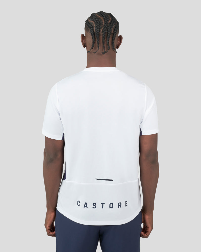 White Cobalt Capsule Mesh Mix T-Shirt