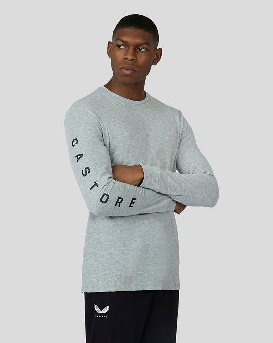 Mist Marl Graphic Long Sleeve T-Shirt