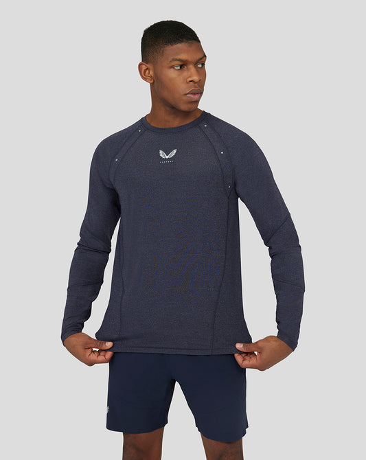 Anatomic Mesh Mix Panel Training T-Shirt - Navy