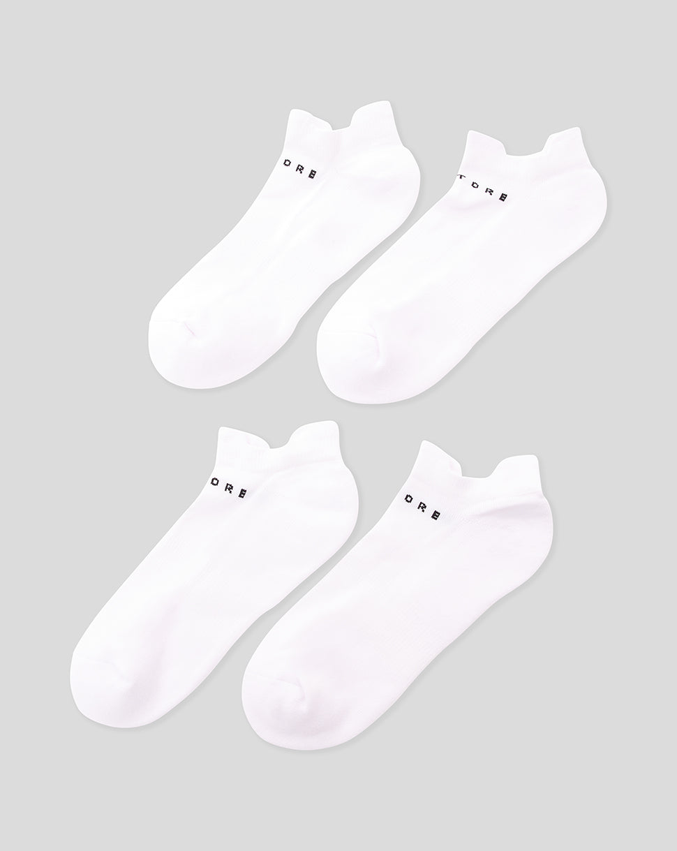 White Active Ankle Socks 3Pk