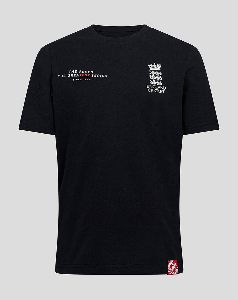 England Cricket Junior The Ashes T-shirt - Black