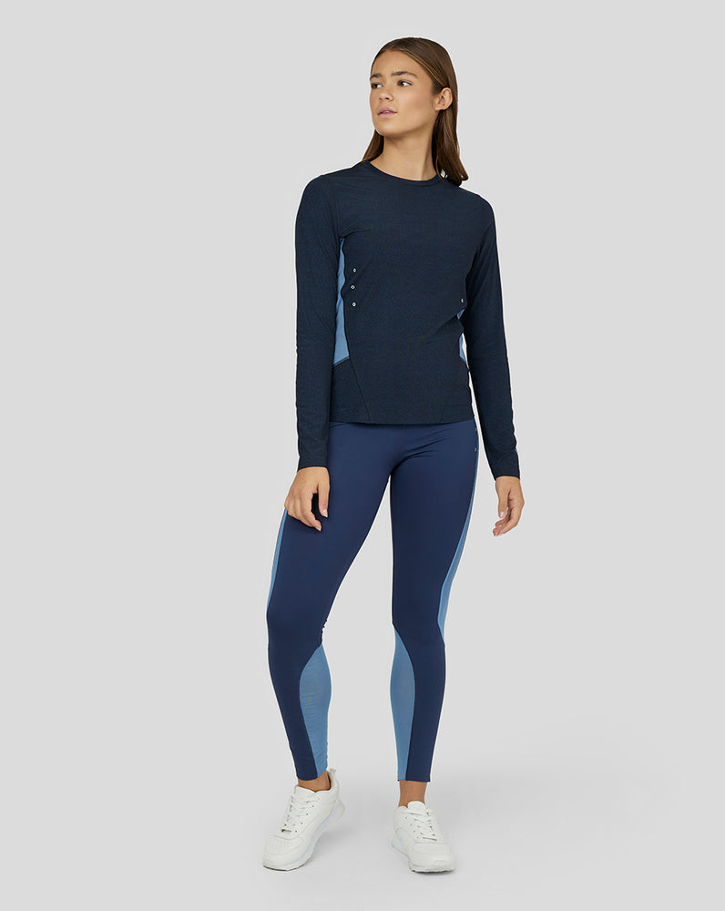 Women's Anatomic Long Sleeve T-Shirt - Clay Blue