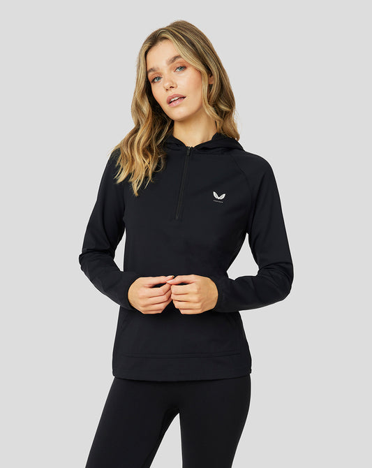 Women's black 1/4 zip top