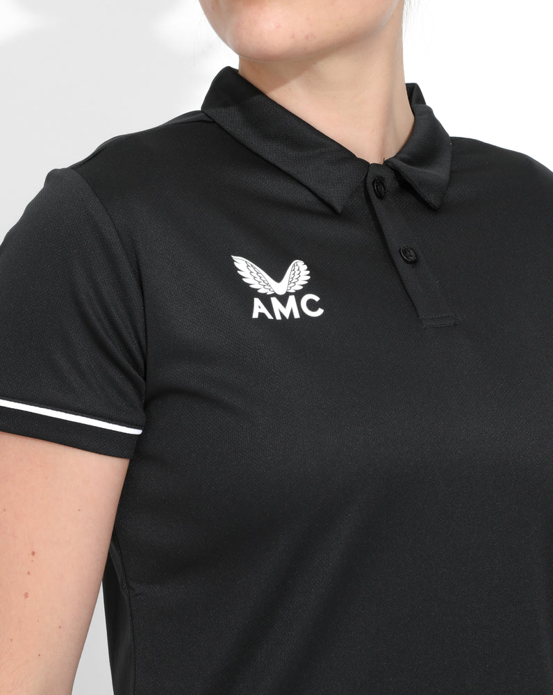 Black AMC Core Women's Training Polo
