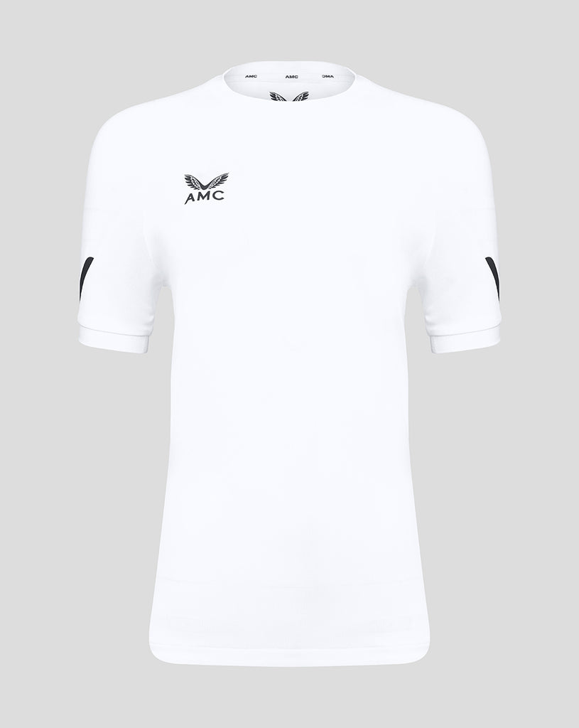 Womens white and navy short sleeve tennis t-shirt